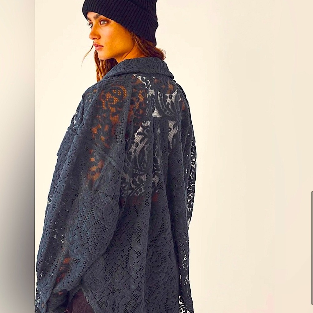 NWOT Free People Ruby Lace Jacket